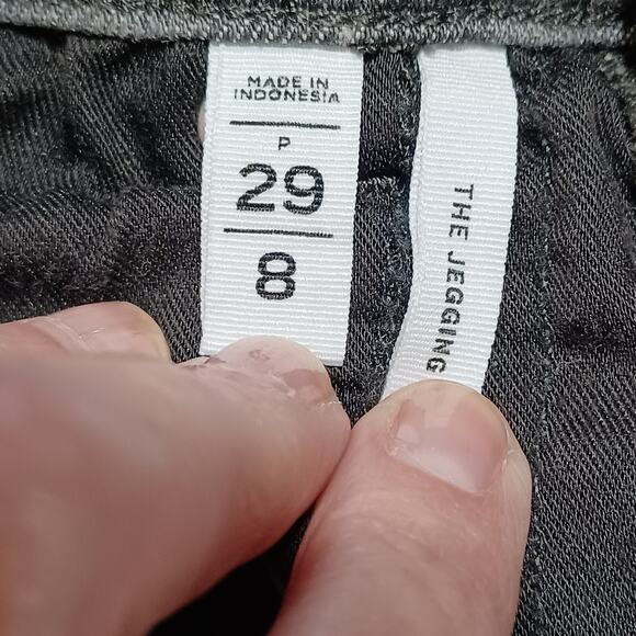 LOFT THE JEGGING Jeans Women's 29/8 Gray Stretch Denim Legging Skinny NEW TAGS - Picture 8 of 10